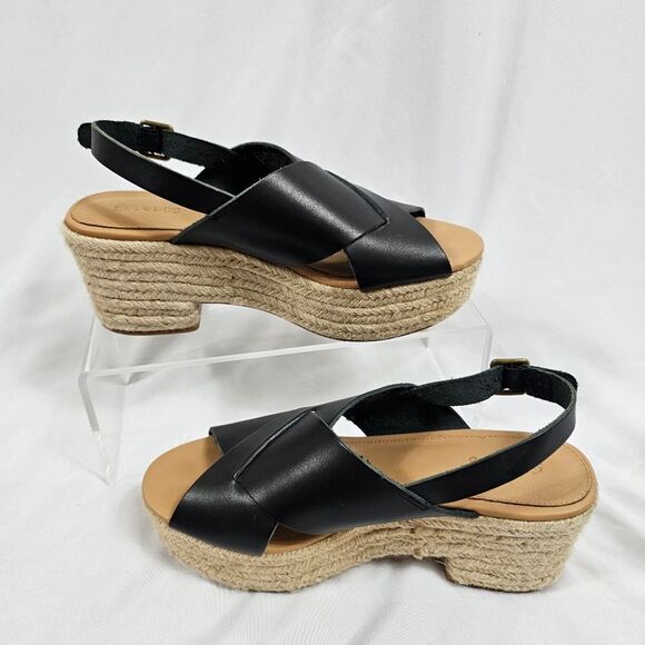 Soludos Amalfi Platform Heel in Black - Size 7 - Picture 1 of 7